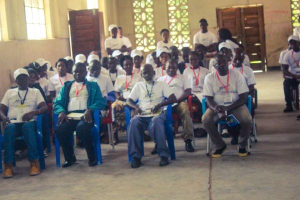 Les participants à l'atelier organisé par la compagnie AVZ, partenaire de Dathcom Mining. 