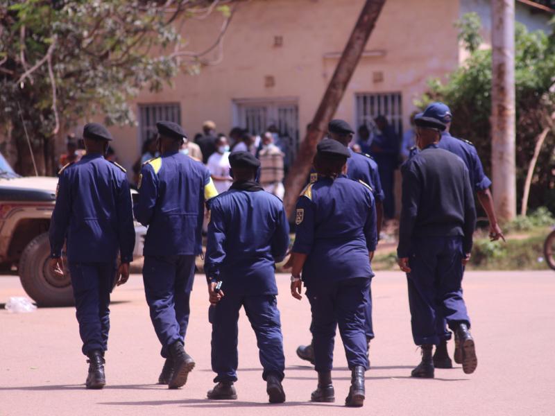 Les éléments de la Police nationale Congolaise 