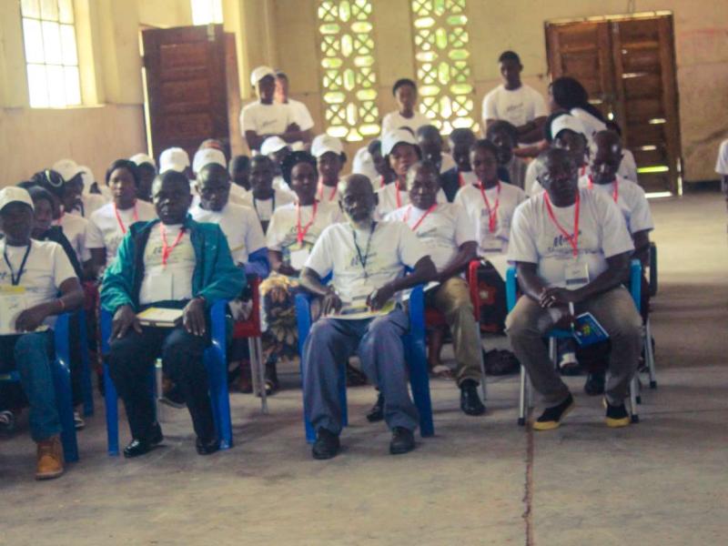Les participants à l'atelier organisé par la compagnie AVZ, partenaire de Dathcom Mining. 