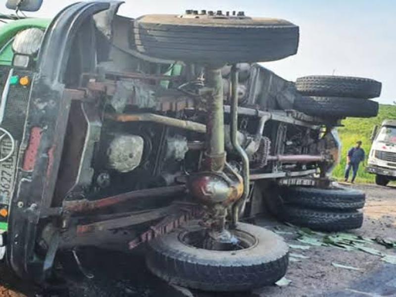 Un véhicule accidenté dans la province du Haut-Katanga. Ph. tiers. 